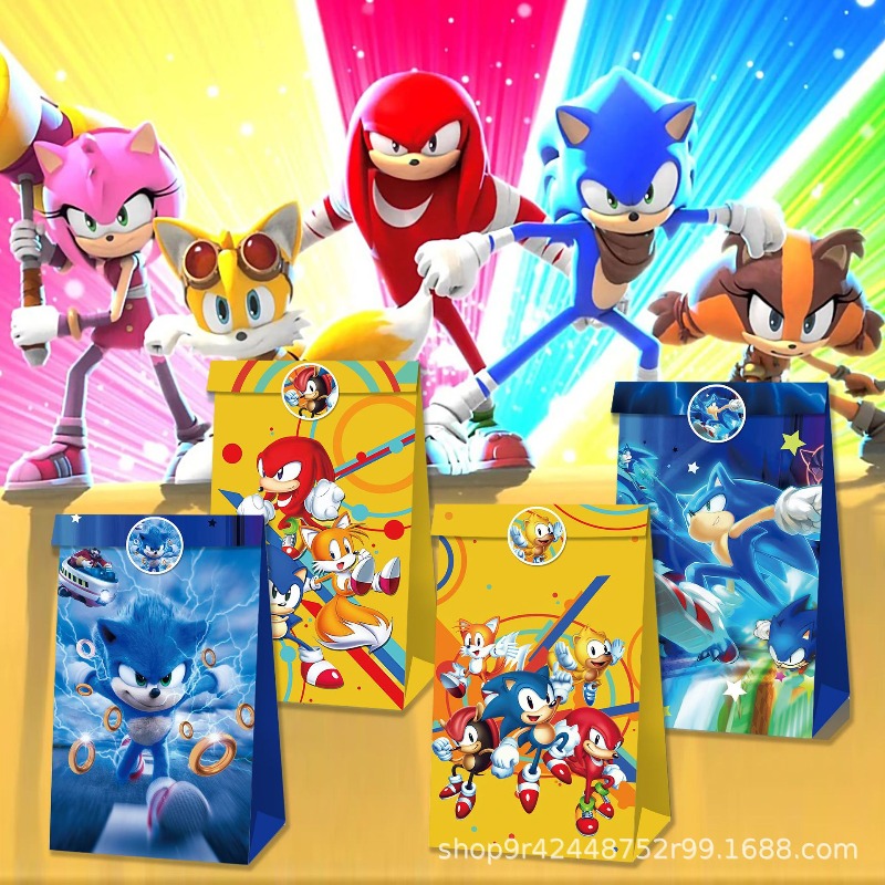 Model Kit Sonic - Kit de décorations d'anniversaire Sonic le